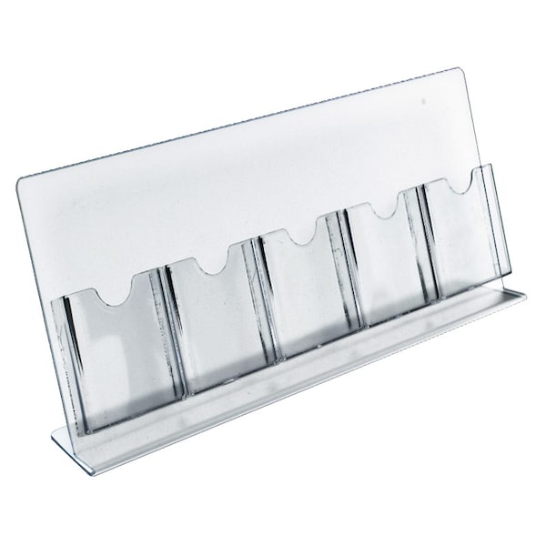 Five-Pocket Slant-Back Brochure Holder, PK2